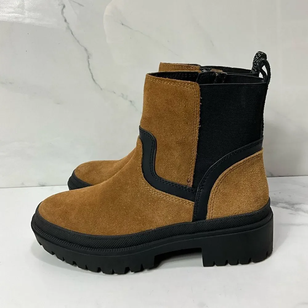Lucky Brand Brown Suede Ankle Booties